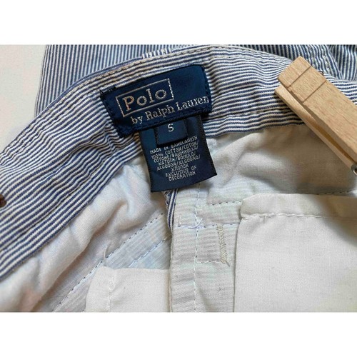 Polo Ralph Lauren Striped Pants Blue White Cotton Blend Kids Size 5 - Picture 5 of 7