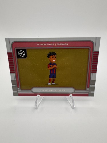 Lamine Yamal #8B-17 2025 Topps UEFA 8Bit Shots card