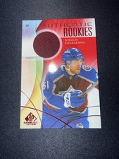 2024-25 Upper Deck SP Game Used Red Jersey Rookie Nikolai Kovalenko Avalanche #…