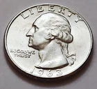 1963‑D Washington Quarter • AU Slider • 90% Silver • Strong Detail • X96