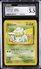 1999 POKEMON BASE SET UNLIMITED #44 BULBASAUR CGC 5.5
