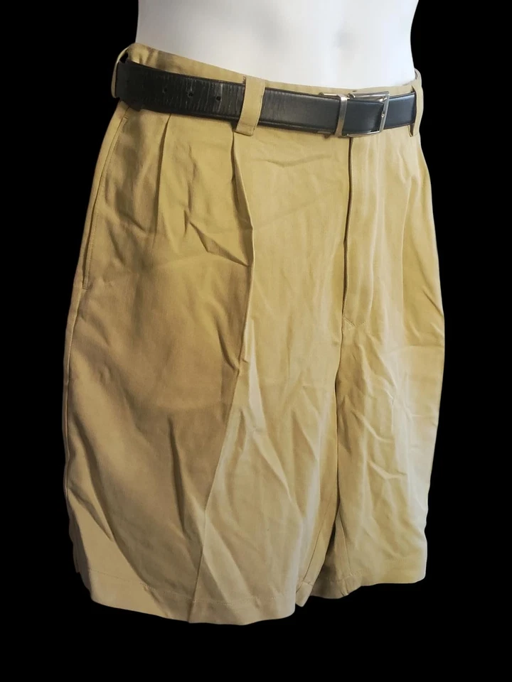 Pantalones cortos Tommy Bahama chinos caqui 100 % seda para hombre Foto 4 de 4