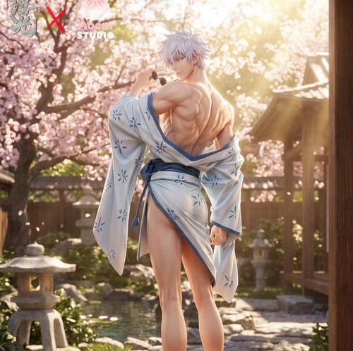 Jujutsu Kaisen Satoru Gojo White Kimono GK Resin Statue Figure Bishonen Presale - product listing photo
