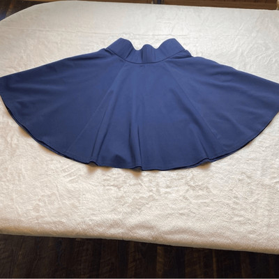 Orsay Dark Blue High waisted Flare Skirt Size 40