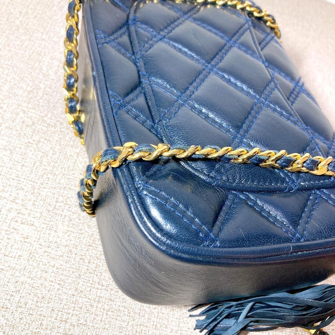 Givenchy Chain Shoulder Quilted Navys From Japan — image 11