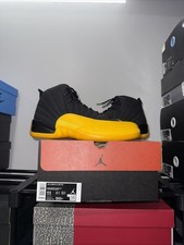 Nike Air Jordan 12 Retro Black University Gold Size 11 130690-070 New DS
