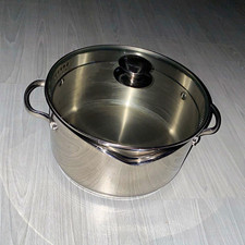 WearEver 5.5 Qt Stainless Steel Stockpot w/ Lid Double Handle & Spout