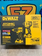 DeWalt DCK225D2 Atomic Compact 20v Drill & Impact Driver Combo Kit (E10046939)