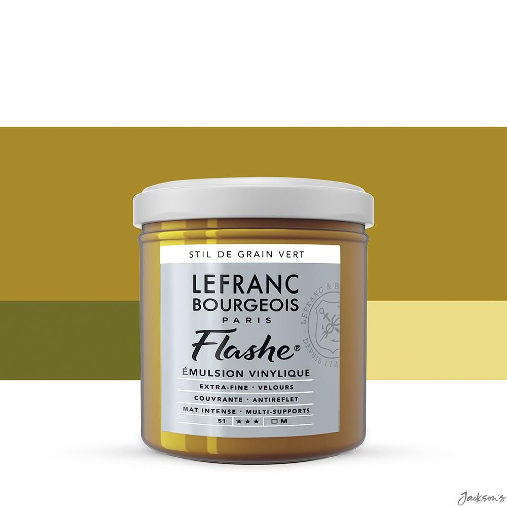 Lefranc & Bourgeois Flashe Vinyl Emulsion Paint 125ml Stil De Grain Green