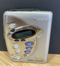 Vintage Sony WM-FX467 Walkman W/ Cassette Player AM/FM/TV Works Great New Belt