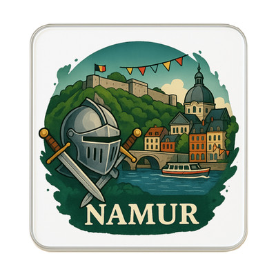 Namur, Belgien Kühlschrankmagnet: Niedliches handgefertigtes Reise Souvenir Geschenk