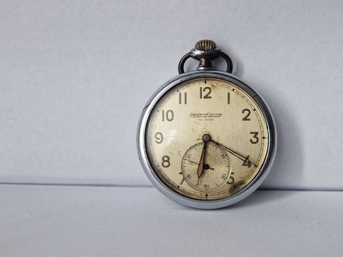Jaeger Lecoultre-Open Face-Pocket Watch-Mechanical Sub Seconds -Years 1940-1950. - Picture 7 of 10