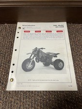 Vintage RARE 1985 Honda ATC 250R Trike Setup Manual Guide Instructions 