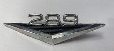 Vintage Chrome Metal 5 Ford Mustang 289 Emblem Trim Nameplate 1965 - 1966