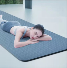 Thick 4mm Extra Large Foldable Yoga Mat - Non-Slip TPE for Workouts