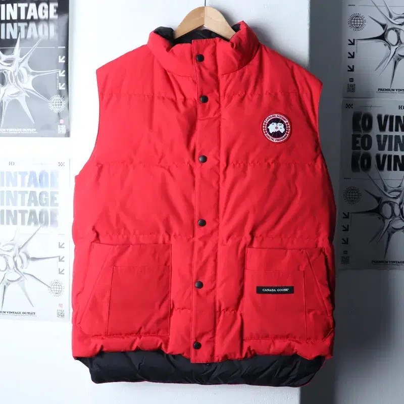 Canada Goose Padded Jacket Men Women Size M-L Red Limited Edition