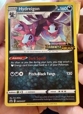 Hydreigon SWSH037 STAFF Pre Release Promo Darkness Ablaze Pokemon Card