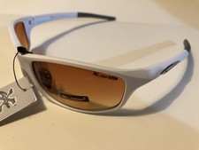 X Loop HD Sunglasses 8XHD337404 Amber Brown Lens 3374 Flat White