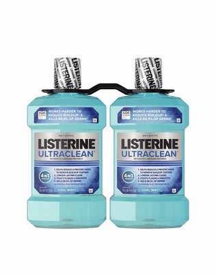 Listerine Gum Therapy Anti-Gingivitis Mouthwash Glacier Mint 1.5L, 2 pk.