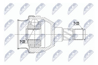 NTY Gelenksatz Antriebswelle NPW-PL-066 FüR Opel Astra P10 Caravan Turbo Cdti