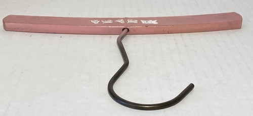 Vintage Kinder Kleiderbügel aus Holz rosa mit Tieren und blauem Display Sammlerstück - Bild 7 von 14