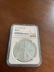 2017 $1 American Silver Eagle NGC MS70 Brown Label