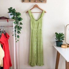 Faithfull The Brand | Checkered Yasmin Midi Dress