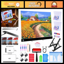 A3 LED Light Pad for Diamond Painting Tracing, Adjustable Brightness, Tools