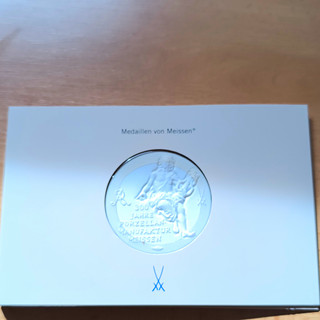 Manufaktur Meißen Porzellanmedaille Gelegenheitsausgabe Mappe
