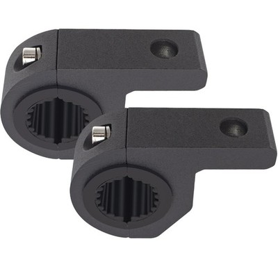 Motorcycle Aluminum Mounting Bracket Kit Tube Clamp 2Pcs 0.75'' 1'' 1.25'' Bullb...
