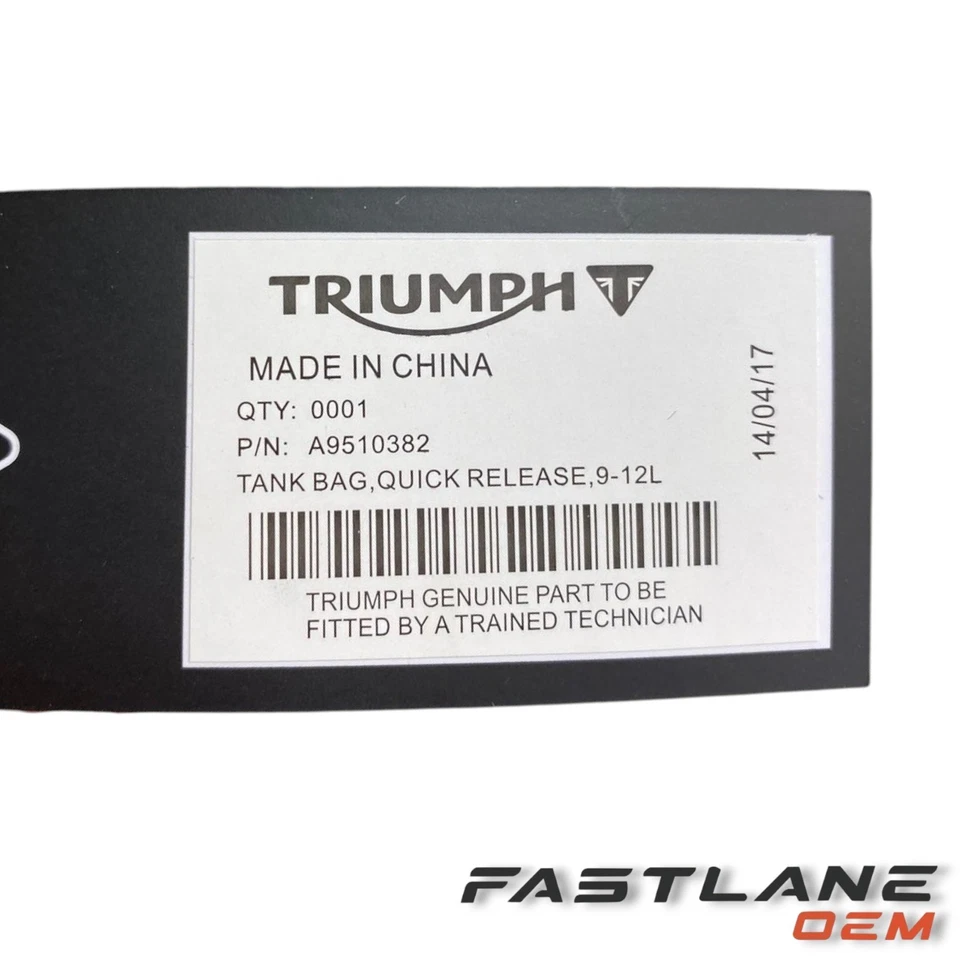 Bolsa tanque Triumph Street Triple R 2019-2020 9-12 L nueva OEM A9518163 Foto 4 de 4