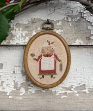 Pl&auml;tzchen Claus Kreuzstich Muster Pinkeep Kissen Weihnachten Weihnachten Weihnachtsmann