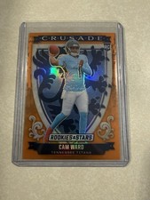 2025 Panini Rookies & Stars CAM WARD Preferred Orange Crusade /25 RC Titans