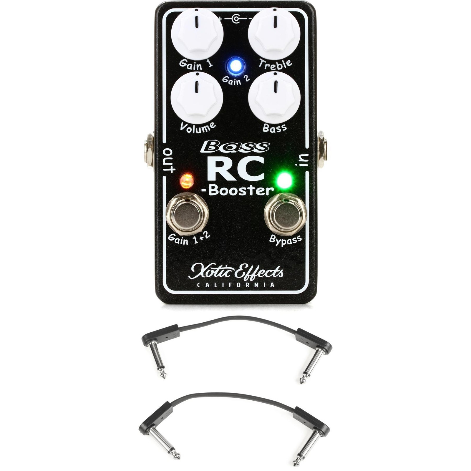 Педаль Xotic Bass RC Booster V2 с соединительными кабелями EBS 29490₽