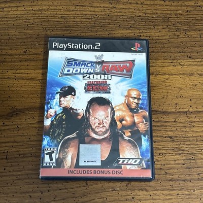 WWE Smackdown VS Raw 2008 Includes Bonus Disc - Playstation 2, PS2 - Tested CIB