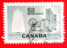 Canada Stamp # 334  Textile Industry  Used