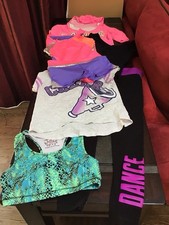 Justice Girls Danskin Circo Sz 7-8 Dance Gymnastics Cheer Wear Leotards Lot of 7