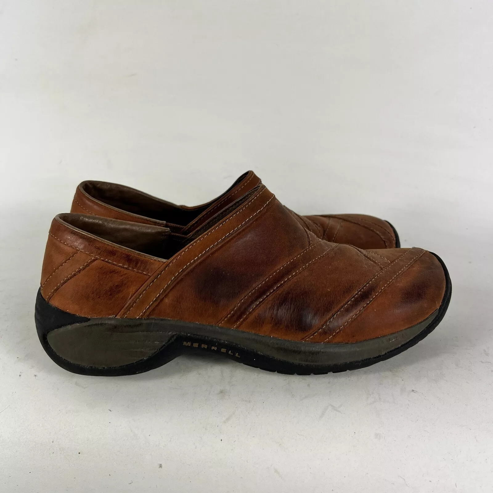 merrell encore eclipse dune leather slip-on comfort shoes