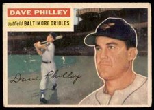 1956 Topps Dave Phillley Baltimore Orioles #222