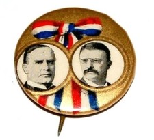 1900 WILLIAM MCKINLEY TEDDY THEODORE ROOSEVELT 7/8
