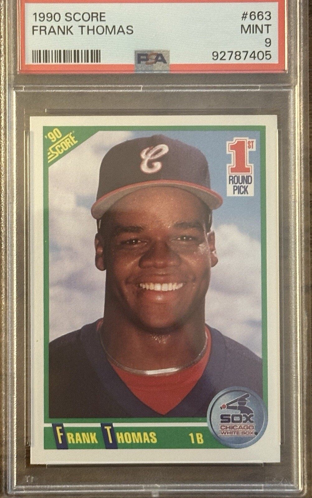 1990 Score - #663 Frank Thomas (RC)