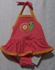 Gymboree Growing Flowers Snail One Piece Swimsuit Size 3-6 or 6-12 Month Choice