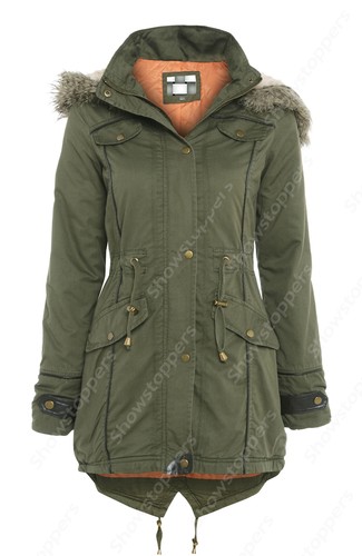 NUOVO TELA Parka ragazze Giacca con cappuccio da IMBOTTITO 7 8 9 anni 10 11 12 - Foto 5 di 13