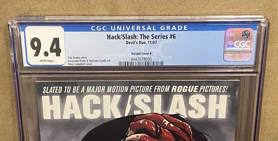 Hack/Slash: The Series #6 CGC 9.4 Variant B *Only 1 Graded Higher on Census!* - Image 2 of 4