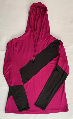 Black Pullover Hoodie Workout Shirt 