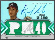 2012 Topps Triple Threads Randall Delgado #117 Future Phenoms Relics Auto  /50