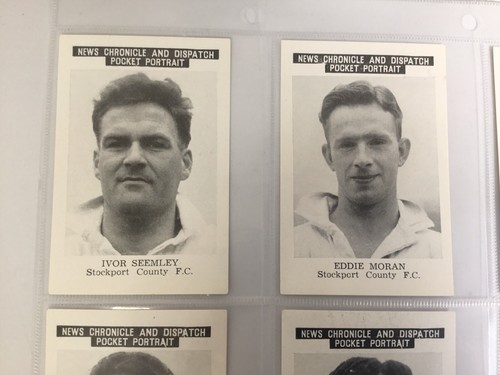 News Chronicle And Dispatch Stockport County c1955 Full Set of 17 Player Cards - Picture 3 of 14
