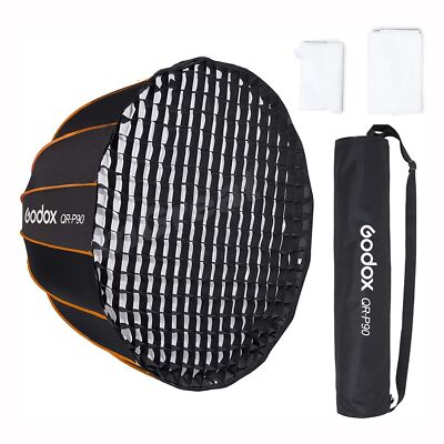 Godox QR-P90 90cm Parabolic Softbox mit Schnellverschluss für Bowens Lampe