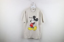 Vintage 90s Disney Mens Large Distressed Florida Mickey Mouse Big Logo T-Shirt