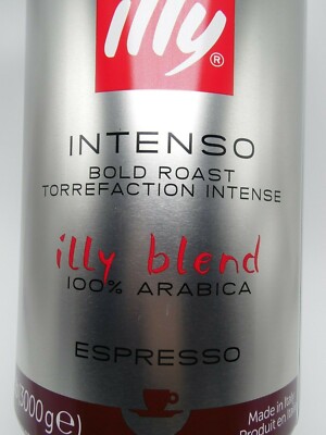 ILLY ESPRESSO 6.61 LBS BEAN DARK/INTENSO ROAST *SCREW ON LID - exp